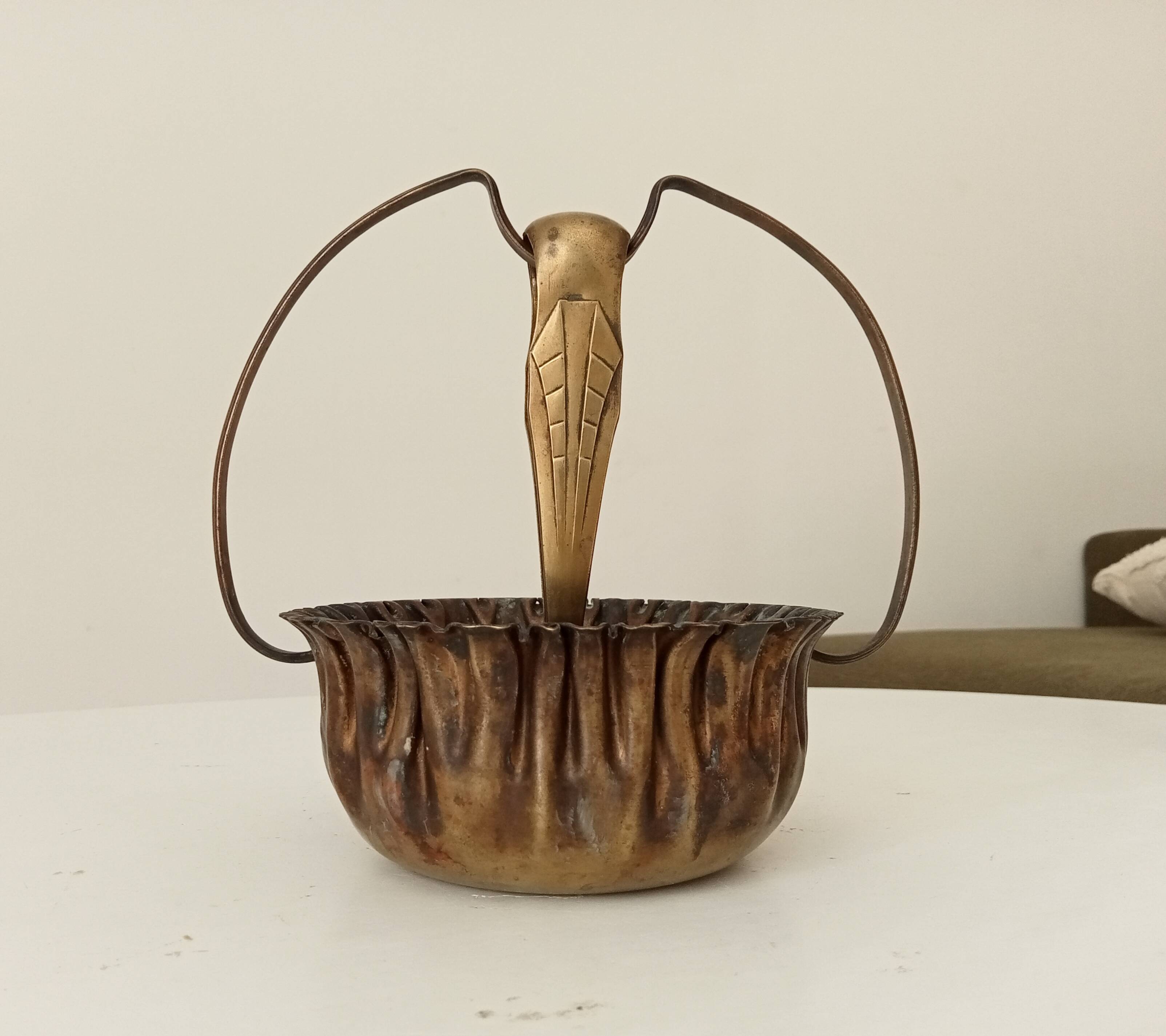 Old art deco sugar bowl popular early 20th century