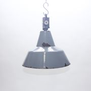 Enamelled industrial hanging lamp,