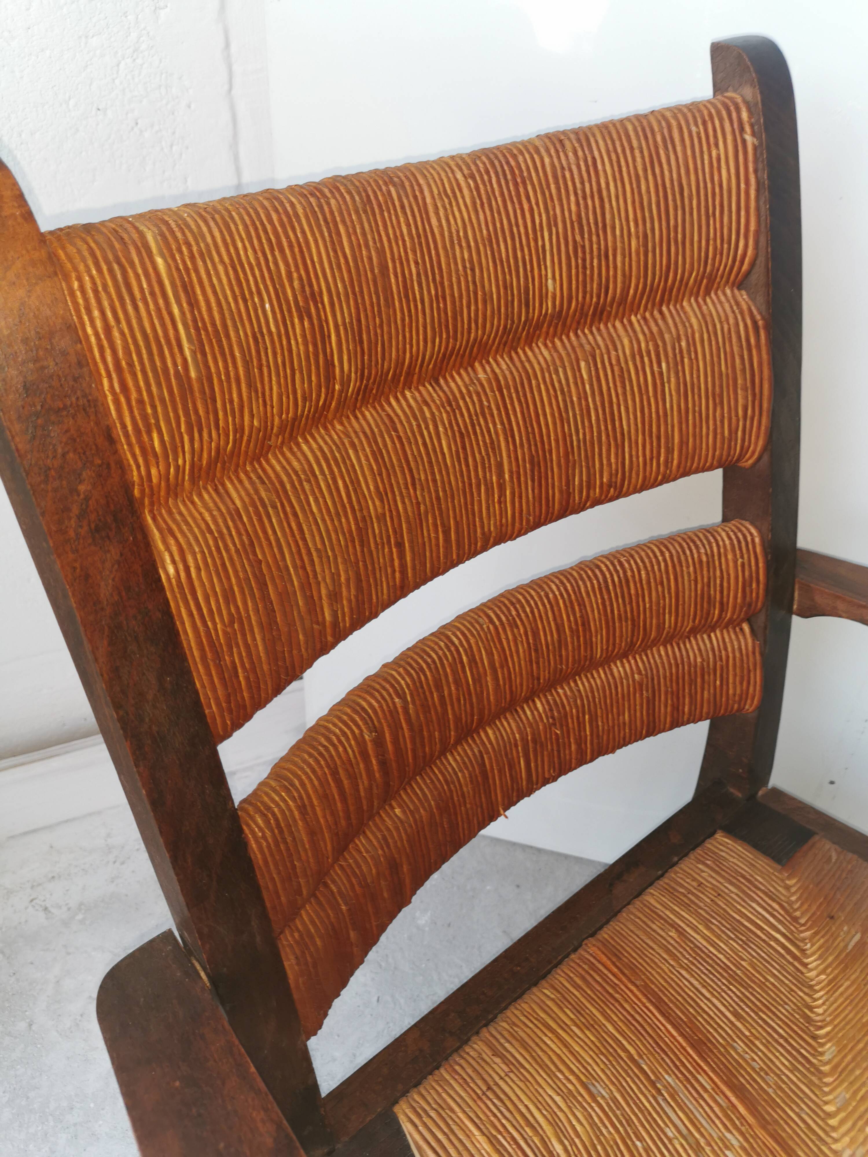 Vintage brutalist armchair