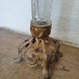 Old cornet vase on spelter foot