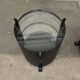 Postmodern German side tables in rolling metal and glass by D-Tec, 1980s, set of 2.