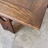 Arts and crafts style oak side table, 1950s