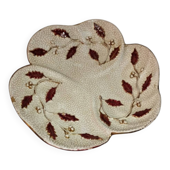 Very large Italian presentation plate with silver/gold relief –