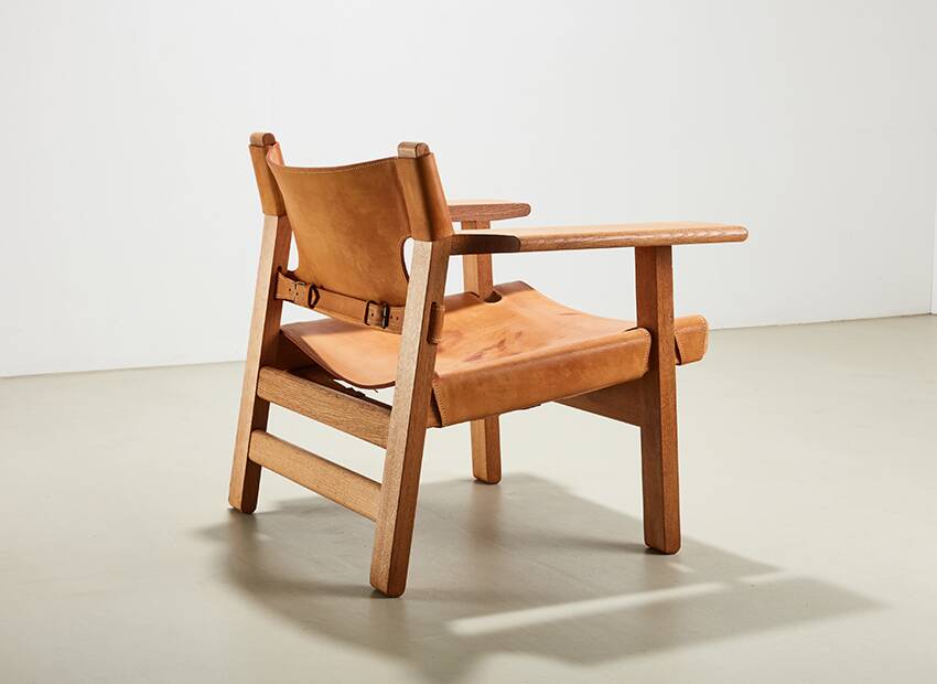 Borge Mogensen Spanish Chair for Fredericia Denmark 1958
