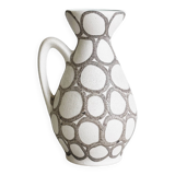 Small vintage ceramic vase or milk jug, graphic pattern