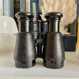 Black metal binoculars