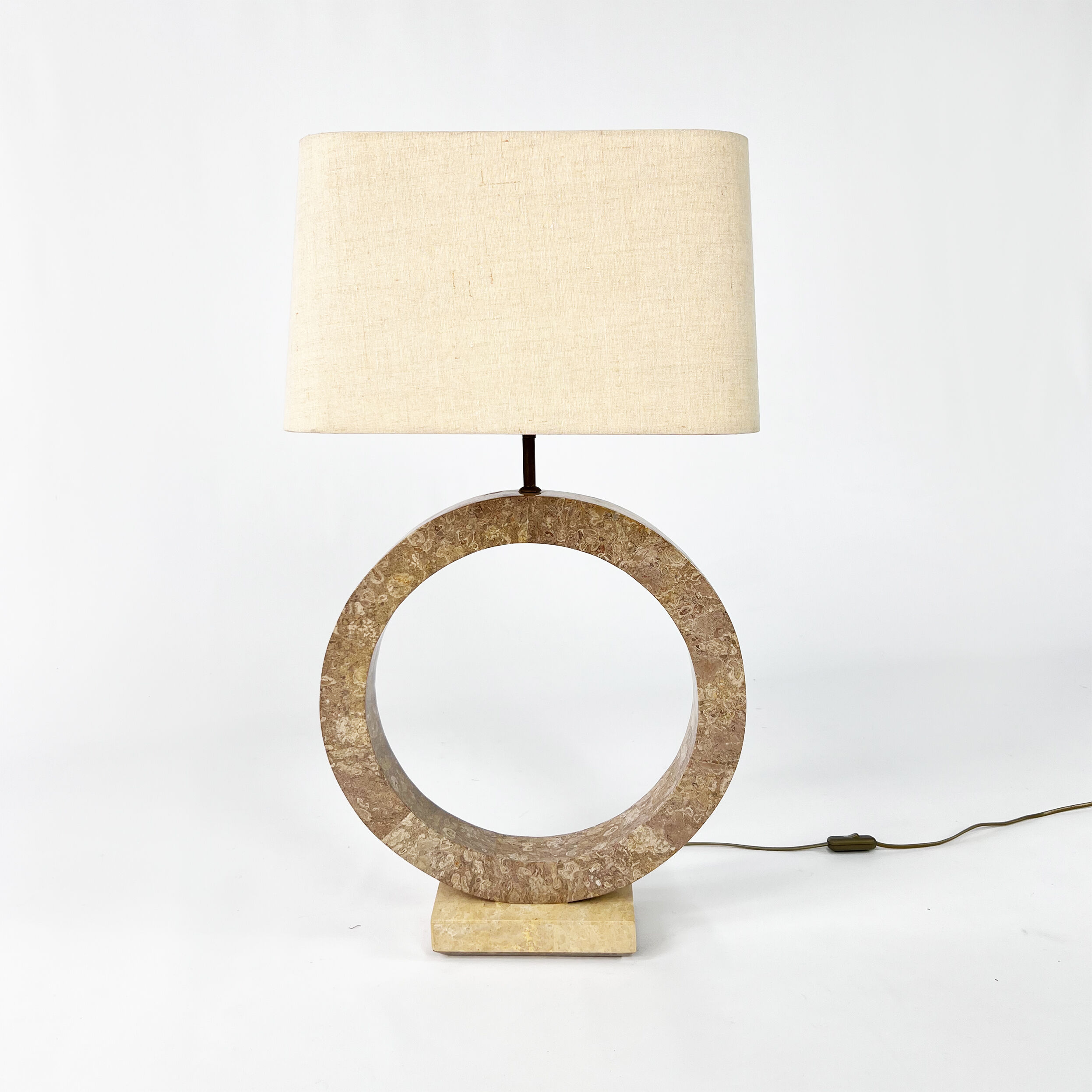 Marble look resin lamp, 1970s