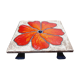 Dessous de plat fleur émaillée années 70