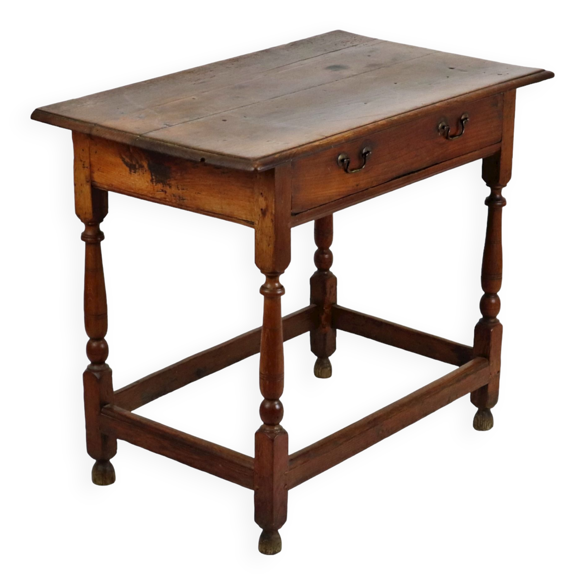 English table drawer lowboy antique solid oak 18th century 94cm