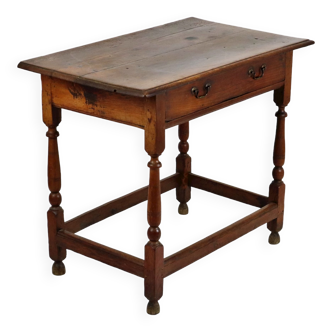 English table drawer lowboy antique solid oak 18th century 94cm