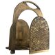 Heavy bronze magazine rack, mid-century modern, 1960, Italy