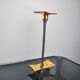 Brutalist candlestick by David Marshall, bronze and aluminum, Spain, 1970