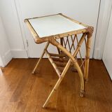 Rattan end table