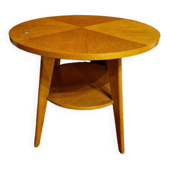 Table, pedestal table with compass legs