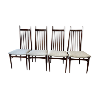 Série de 4 chaises scandinaves