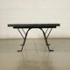 Marble and metal coffee table, Italy, 1970s-1980s.