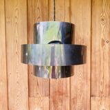 Suspension in chrome metal and glass from the 70s