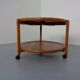 Danish Teak Bar Cart with Removable Tray, 1960s