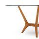 Italian coffee table in wood and glass, 1950s
