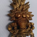 Pair of carved giltwood sconces, Italy