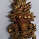 Paire d'appliques en bois doré sculpté, Italie