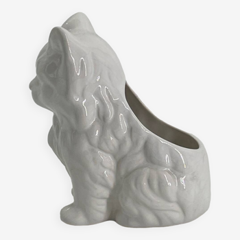Cache pot ceramique vintage en forme de chat