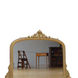 Victorian gilded overmantel mirror 95x131cm