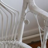 Peacok rattan armchair