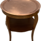 Art deco side table, copper top 1930s