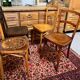 4 old bistro chairs