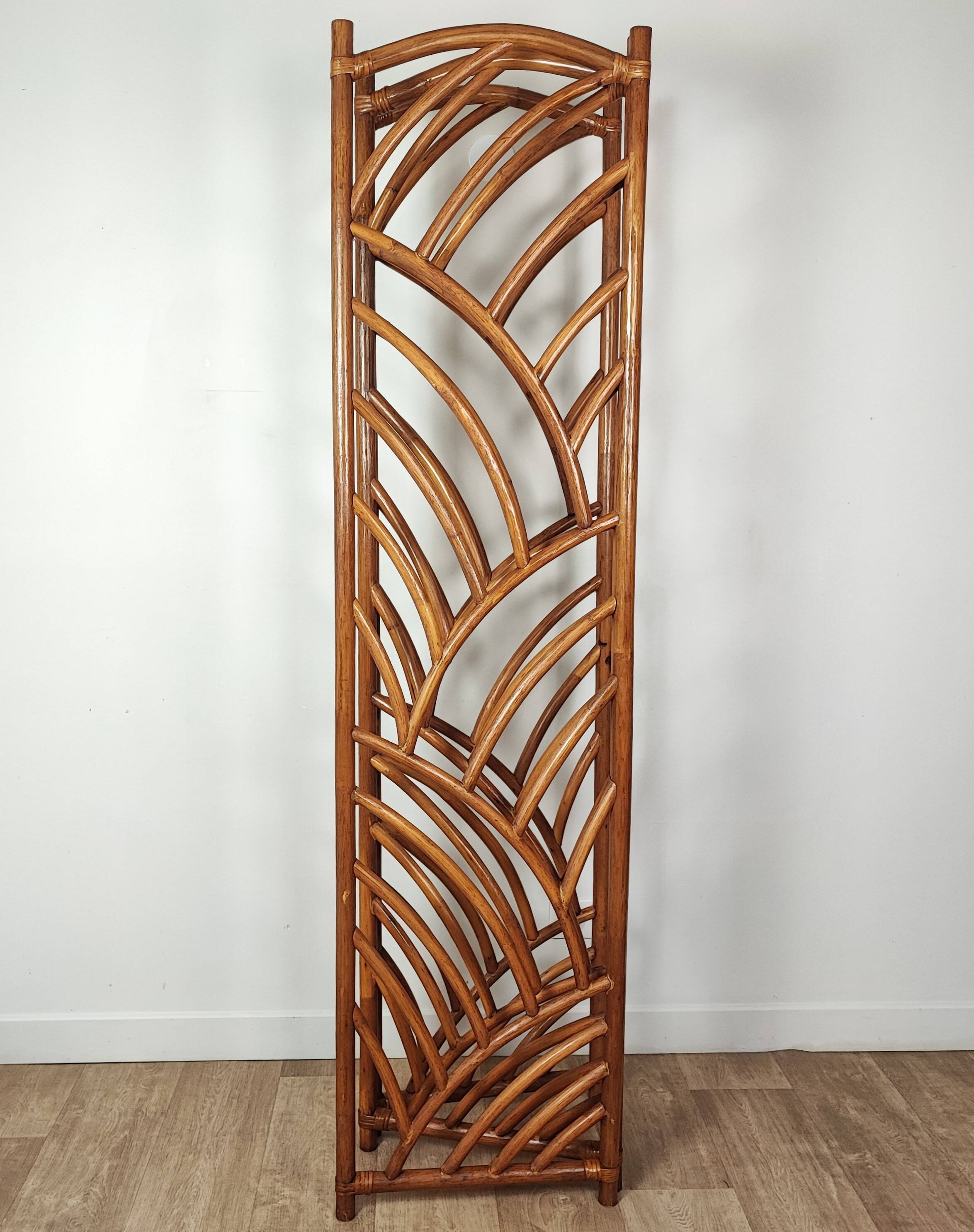 Bamboo and rattan screen