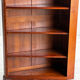 Corner library in solid cherry wood - 20th century