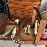 Travailleuse pied compas vintage