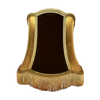 Lampshade vintage fringed velvet and pork bladder