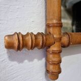 Antique French wall mirror in faux bamboo style – early 20th century