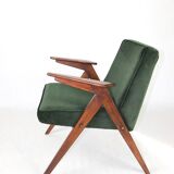 Green Olive Bunny Armchair by Józef Chierowski, 1970s