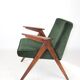 Green Olive Bunny Armchair by Józef Chierowski, 1970s