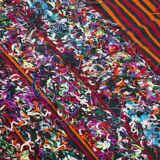 Kilim Tellisse red wool flat carpet 145 x 270 cm