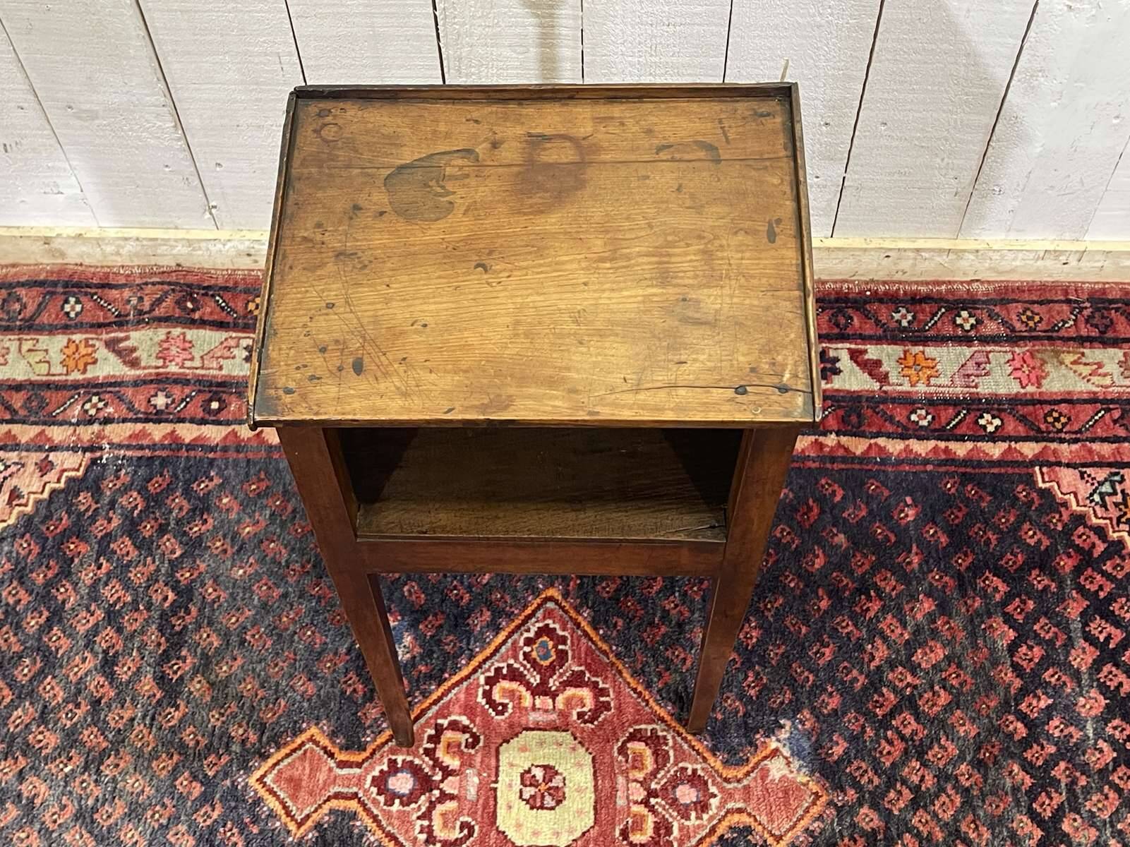 Early 19th century cherrywood bedside table