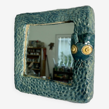 Ceramic snake mirror, 2023