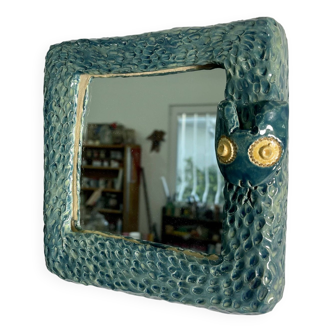 Ceramic snake mirror, 2023