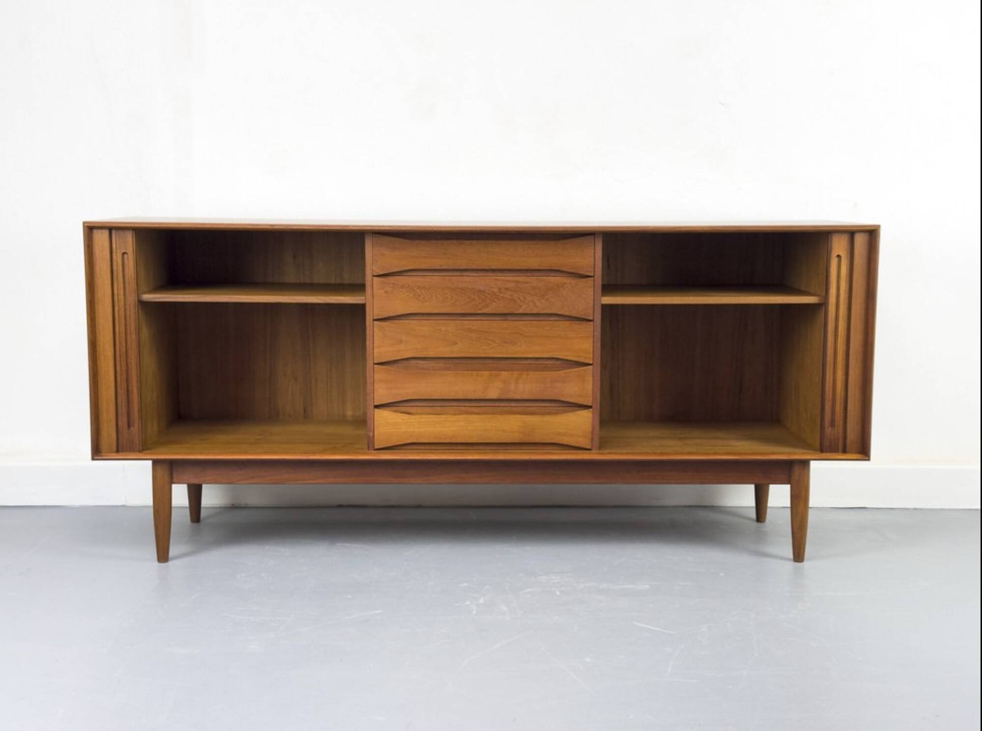 Danish Teak Sideboard by Johannes Aasbjerg, 1960s