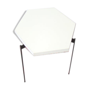Table d’appoint vintage en métal