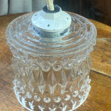 Retro suspension, moulded glass pendant light