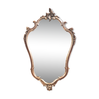 Golden mirror 85x55cm