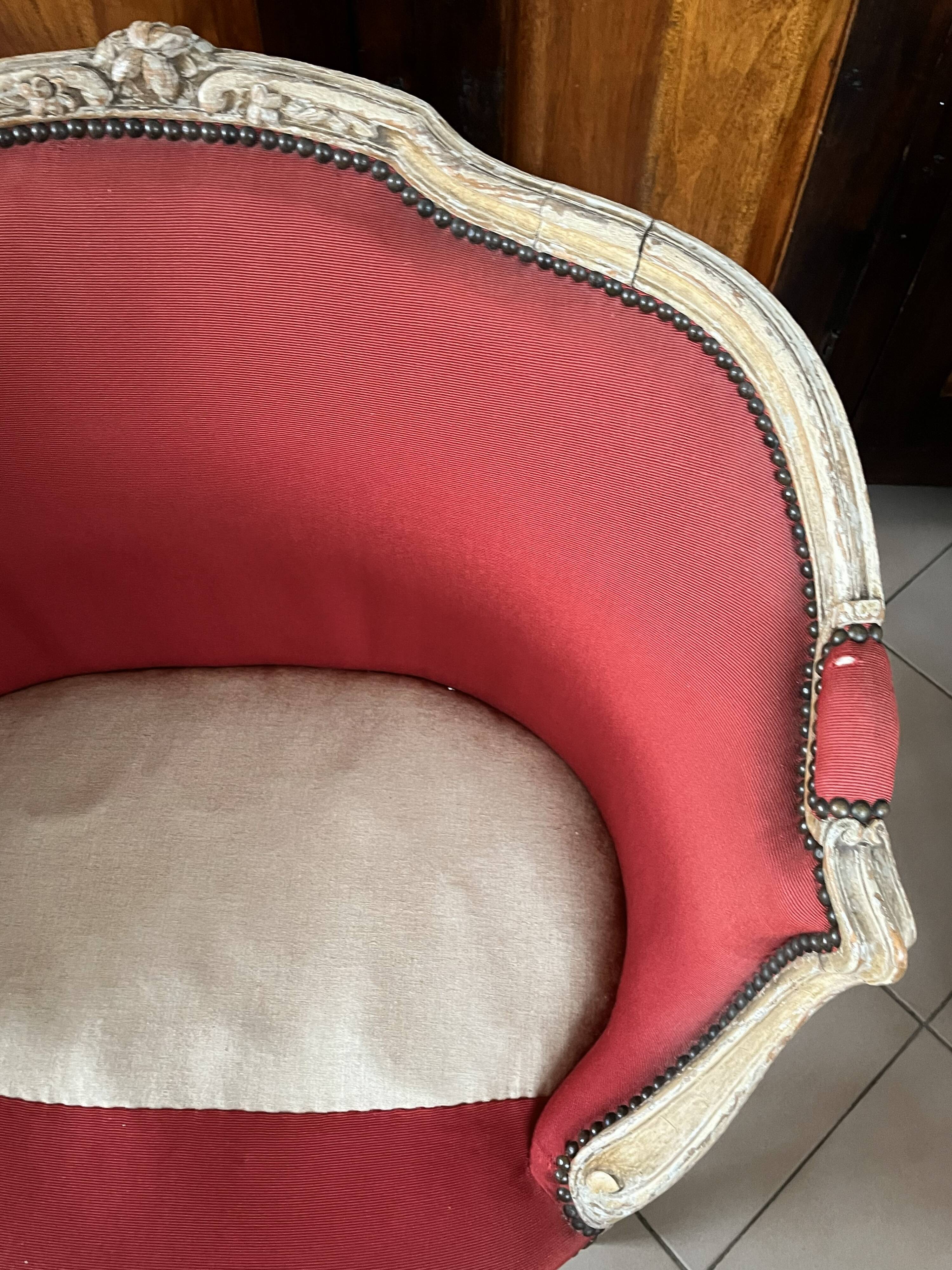 Napoleon III convertible armchair
