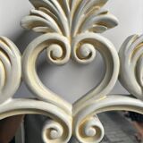 Miroir blanc en bois