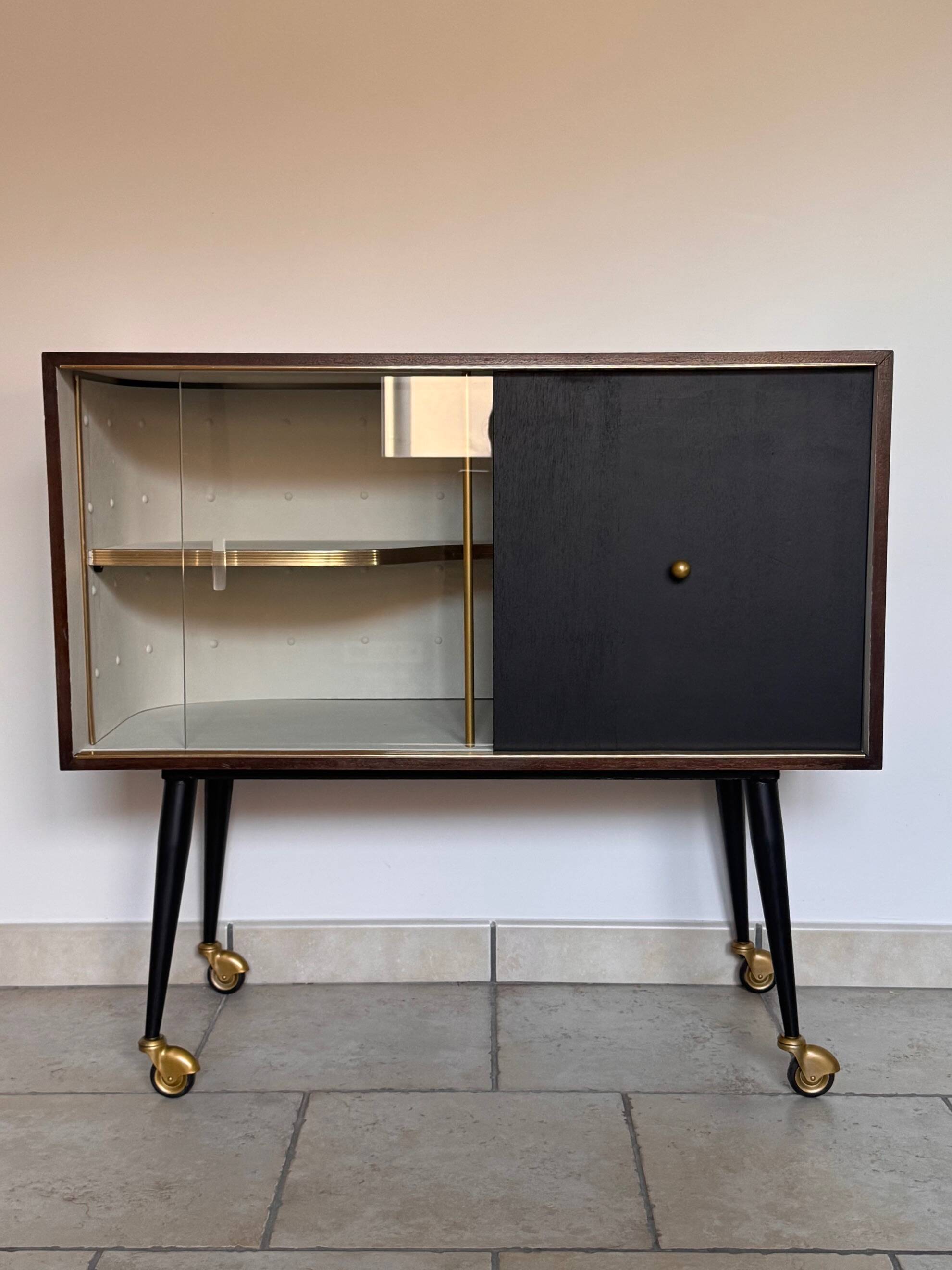 Cabinet Moderniste À Niche Architecturale - Année 60