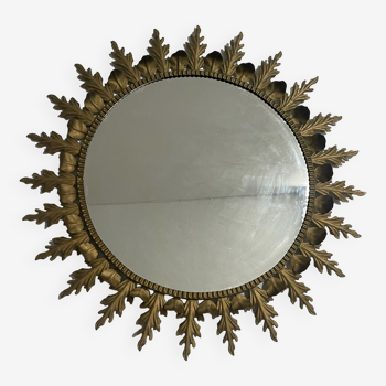 Grand Miroir Soleil des années 50 Italien