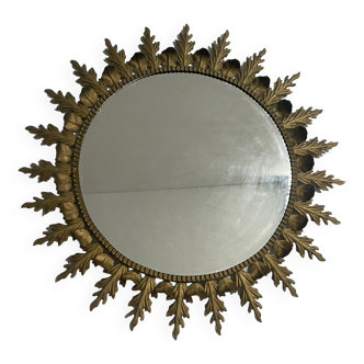 Grand Miroir Soleil des années 50 Italien